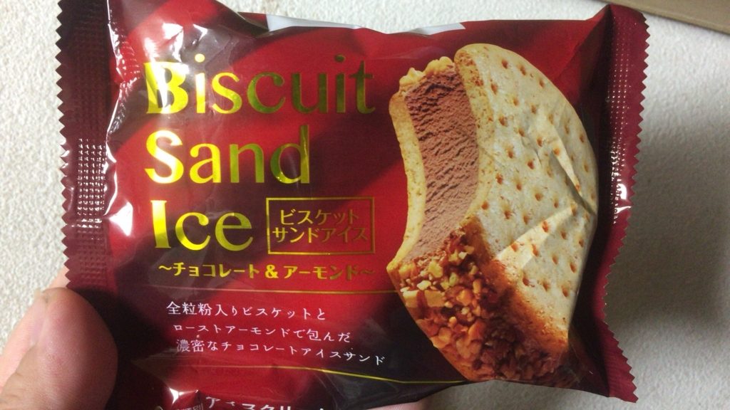 ローソン ビスケットサンドアイス チョコレート アーモンド