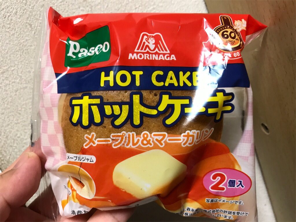 Pasco 森永ホットケーキ メープル マーガリン 食べてみました