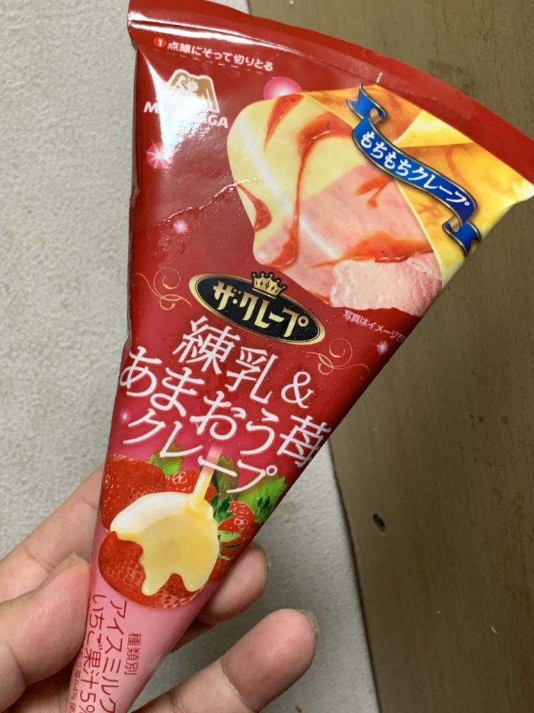 森永製菓 ザクレープ 練乳＆あまおう苺