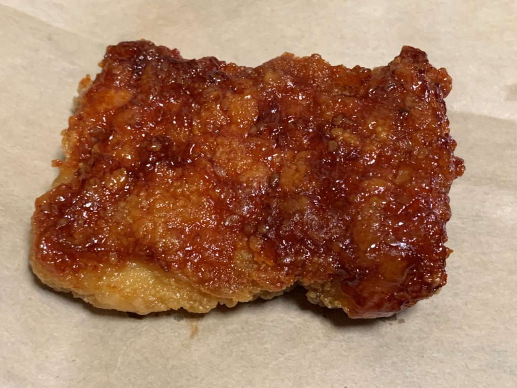 ローソンlチキ旨だれ赤味 甘辛仕立て 食べてみました