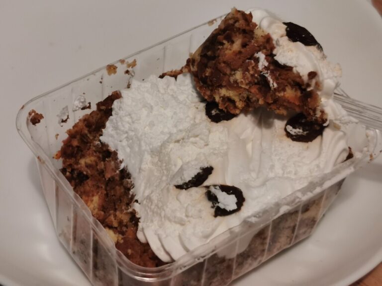 ローソンストア100 しっとりケーキ（ラムレーズン入り） 食べてみました。