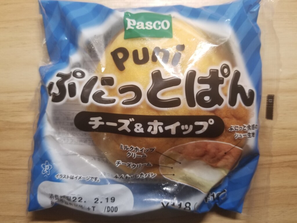 Pasco ぷにっとぱん　チーズ＆ホイップ