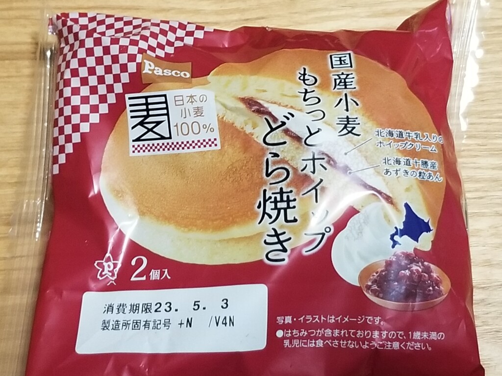 Pasco 国産小麦 もちっとホイップどら焼き