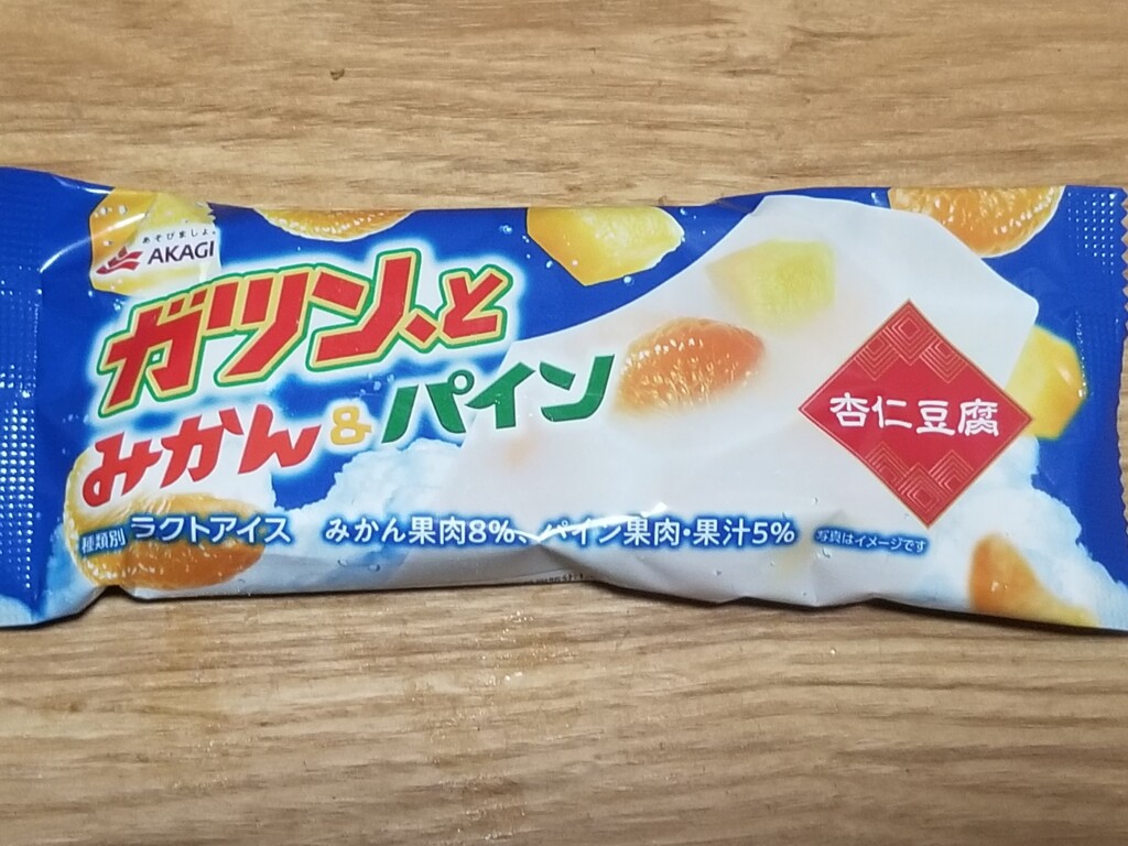 ガツン、と みかん&パイン 杏仁豆腐