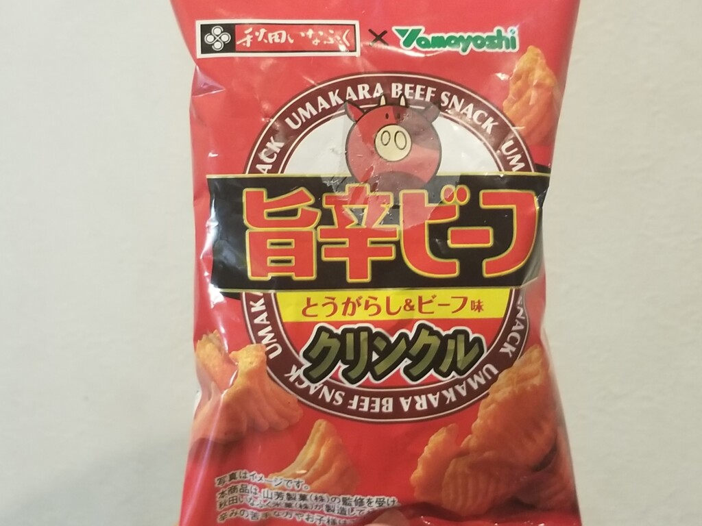 秋田いなふく米菓　クリンクル(旨辛ビーフ味)