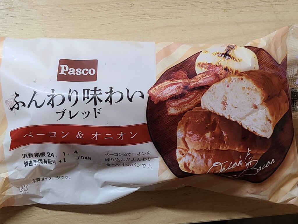Pasco ふんわり味わいブレッド　ベーコン&オニオン　